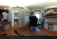 "Jugendstil-Wohnung mit flexibel teilbarem Wohn-/Seminarraum und 165 m2 eigener Freifläche"