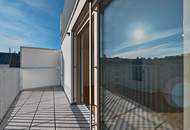 HOCH HINAUS >> 1. Dachgeschoss mit Terrasse >> klimatisierter 2-Zimmer Wohntraum mit Top Anbindung