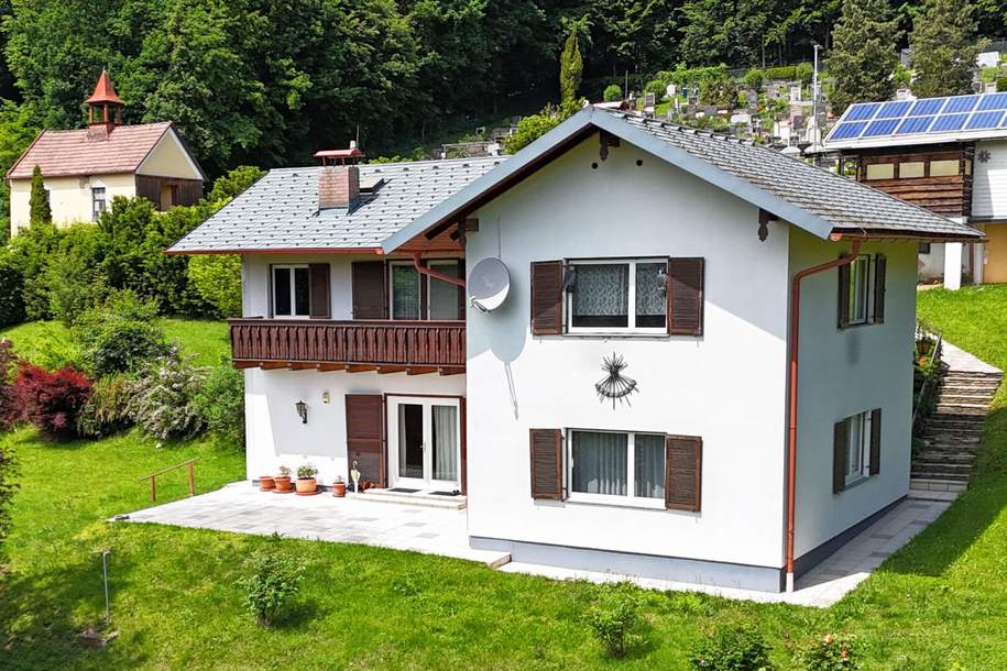Einfamilienhaus auf sonnigem Doppelgrundstück in fabelhafter Aussichtslage, Haus-kauf, 790.000,€, 3032 Sankt Pölten(Land)