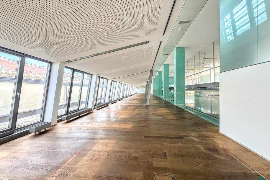 Repräsentatives DG-Maisonette-Büro samt Freifläche in der historischen alten Börse, Gewerbeobjekt-miete, 29.276,58,€, 1010 Wien 1., Innere Stadt