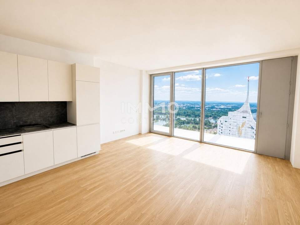 DC2 TOWER: 39. Etage - Hochhaus-Studio mit Weitblick - U1 Donauinsel
