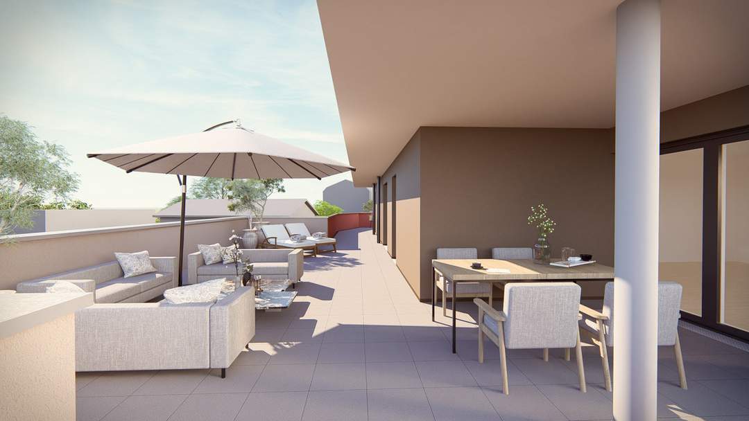 3Zi Penthouse mit Traumblick in den STADTTERRASSEN PEUERBACH - provisionsfrei! ** JETZT FRÜHKÄUFER-RABATT!**