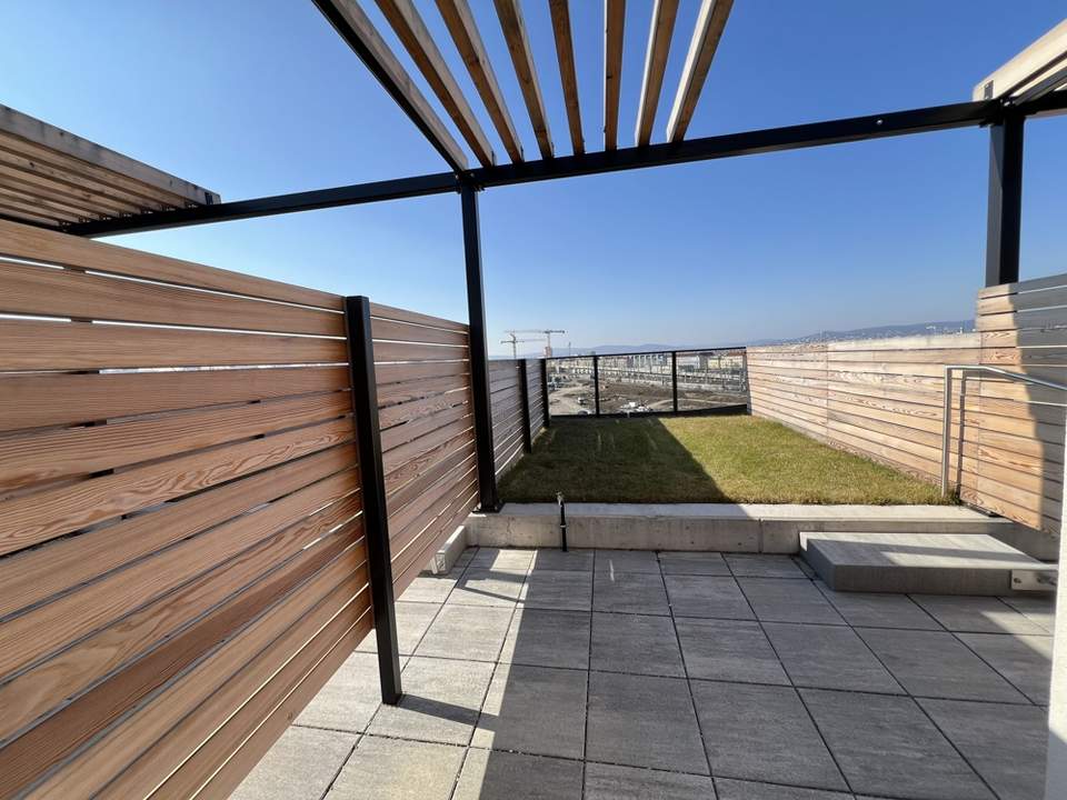 Dachgeschoss-Maisonette mit Garten direkt bei U1 Hauptbahnhof - Neubau Erstbezug + Jahreskarte Öffis