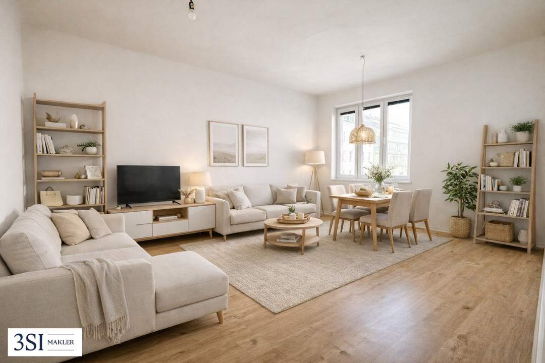 Helle modernisierte 1-Zimmer-Wohnung - in ruhiger Seitenstraße und direkter U-Bahn-Nähe des 10. Bezirks