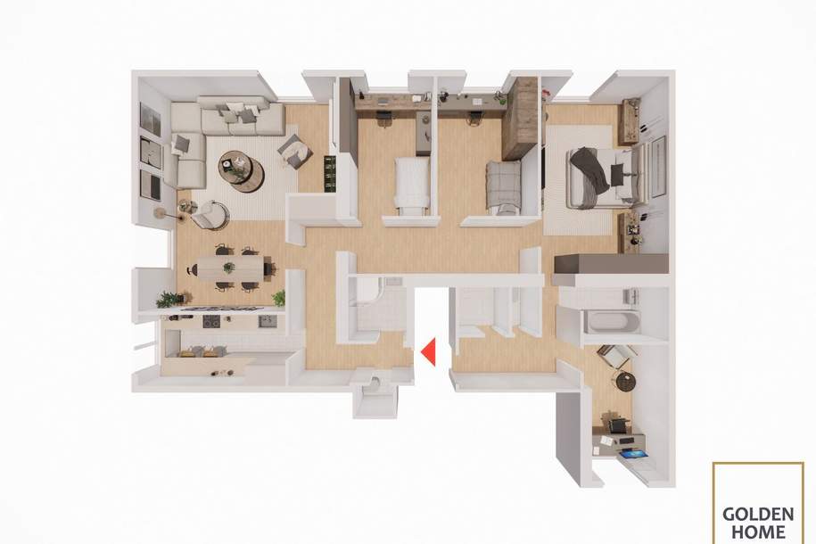 Familien-Wohnung nahe Donaufelder Straße! Zwei zusammengefügte Wohneinheiten, ca. 140 m2!, Wohnung-kauf, 559.000,€, 1210 Wien 21., Floridsdorf