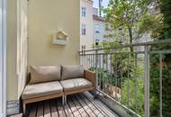 Exklusive vollmöblierte Designer-Altbauwohnung mit Lift direkt in die Wohnung & Parkblick