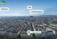 Stilvoll kernsanierte Altbauwohnung beim Servitenviertel mit Design-en-Suite-Badezimmer und Hof-Balkon-Option!
