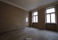 Altbauwohnung mit Entwicklungspotenzial: 73 m², 1. Stock, ruhige Lage zum Innenhof