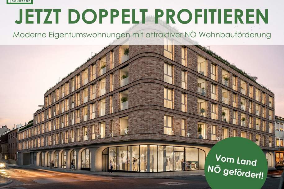 Wohnen. Sparen. Zukunft sichern. - Eigentumswohnungen mit NÖ Wohnbauförderung, Wohnung-kauf, 193.800,€, 2320 Bruck an der Leitha
