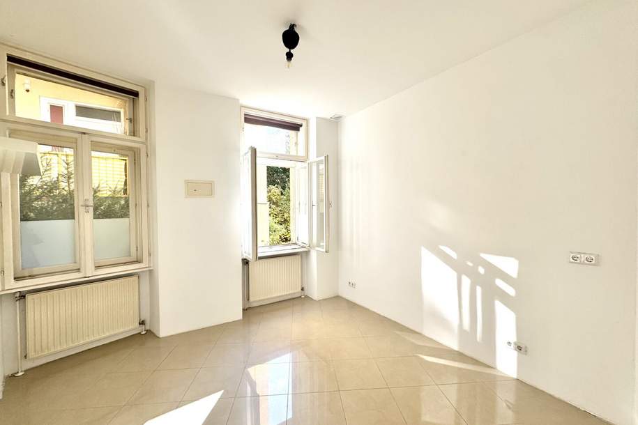 Nächst Q19 und Straßenbahn D! Zentral begehbarer 2-Zimmer-Altbau in West-Ost-Ausrichtung, Wohnung-kauf, 249.000,€, 1190 Wien 19., Döbling
