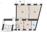 Helle 2 Zimmerwohnung mit Balkon im 4. OG und Nordwest-Ausrichtung