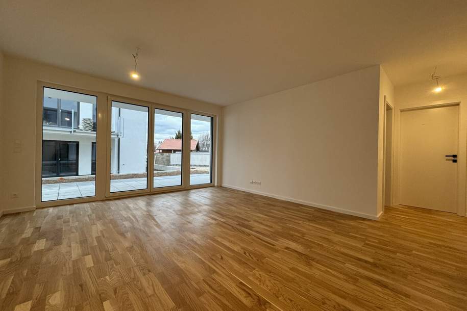 Blumengasse - ERSTBEZUG | 2 Zimmer Wohnung | Terrasse &amp; Garten | zzgl. Tiefgaragenstellplatz | März 2025 (Top B1), Wohnung-miete, 845,00,€, 2700 Wiener Neustadt(Stadt)