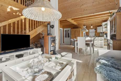 Wohnen wie im Urlaub: Schwedenhaus mit Pool, Galerie und großem Garten nahe Klagenfurt, Haus-kauf, 729.000,€, 9170 Klagenfurt Land