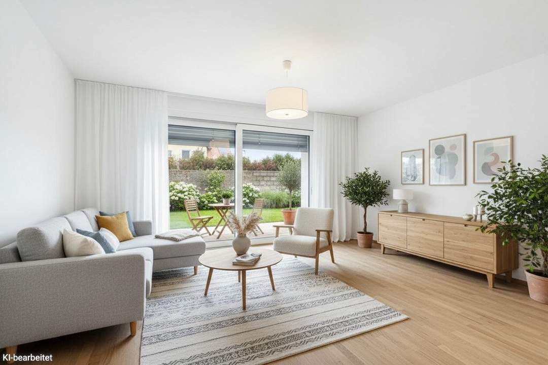 PROVISIONSFREI! Ideal geplante 2-Zimmer-Gartenwohnung | Abstellraum, Privatsphäre | Bezugsfertig