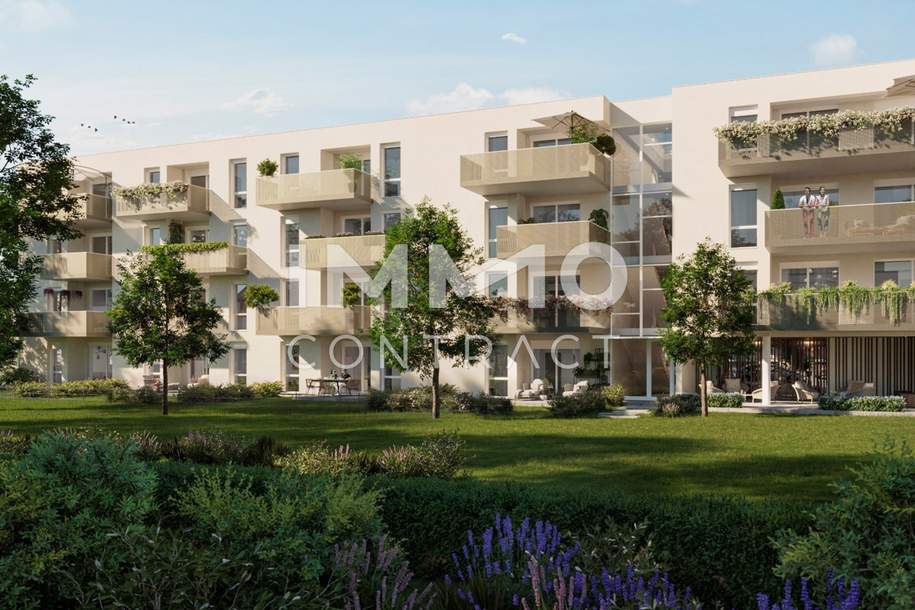 Erstbezug ab 01.10.2025: geförderte 2 Zimmer Wohnung mit großem Balkon in ruhiger und zentraler Lage - Puchstraße 34 - Top 12, Wohnung-miete, 753,71,€, 8020 Graz(Stadt)