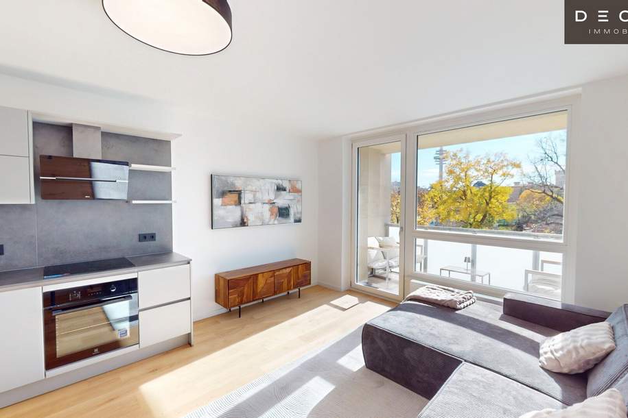 BALKONWOHNUNG MIT GRÜNEM WEITBLICK | ERSTBEZUG | INKL. KÜCHE &amp; MÖBEL, Wohnung-kauf, 499.000,€, 1030 Wien 3., Landstraße