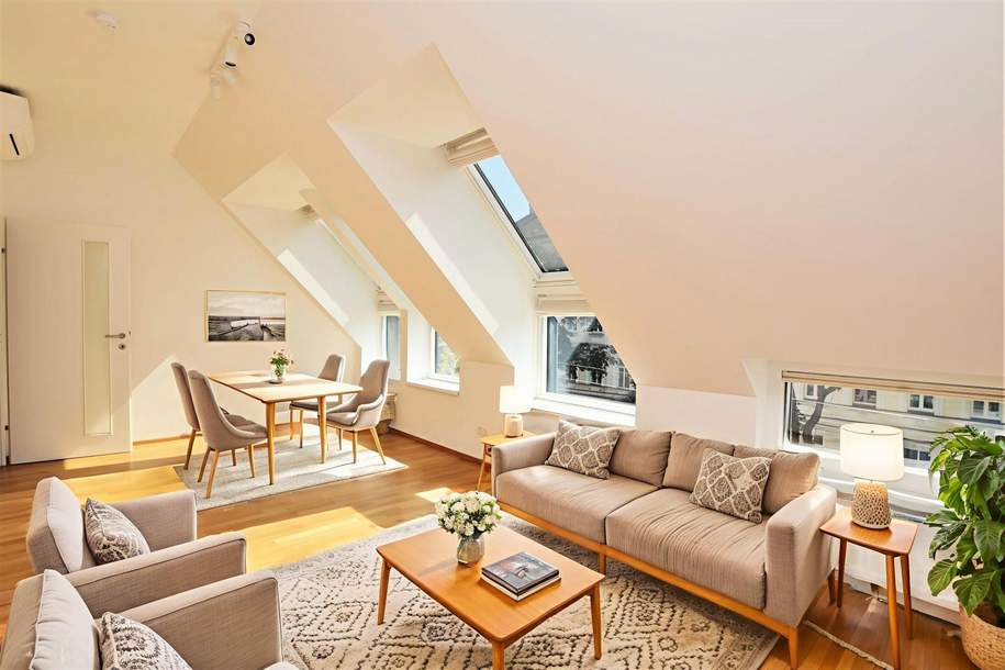 Helle Dachgeschosswohnung mit Charme und viel Freifläche, Wohnung-kauf, 495.000,€, 1140 Wien 14., Penzing