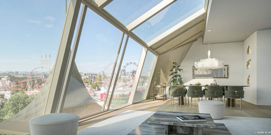 MAISON 29 - L'art de vivre | Sonnige Südwohnung im 1. Dachgeschoß mit Blick über den Prater!
