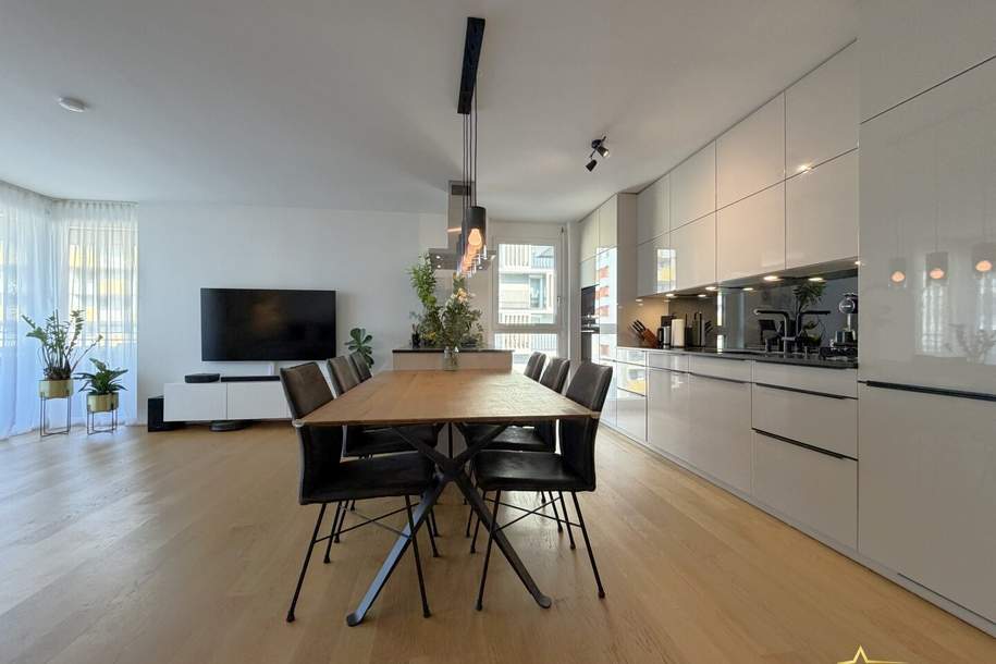 TRAUMLAGE IM 7.STOCK! ECKWOHNUNG MIT 2 BALKONEN! U3 ZU FUSS. PREMIUM AUSSTATTUNG. STILVOLLES INNENDESIGN., Wohnung-kauf, 529.000,€, 1030 Wien 3., Landstraße