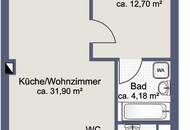 Sonnige, moderne 2-Zimmer-Wohnung mit Balkon und Garagenplatz - nur 295.000,--