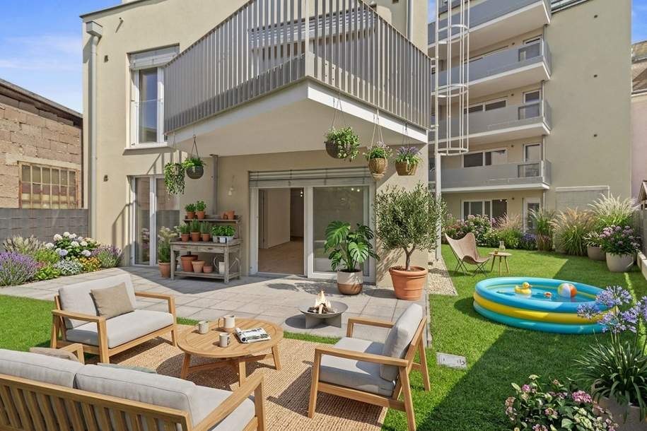 GRÜNES WOHNGLÜCK ++ 3-Zimmer mit Garten - Projekt KARL74, Wohnung-kauf, 468.000,€, 1220 Wien 22., Donaustadt