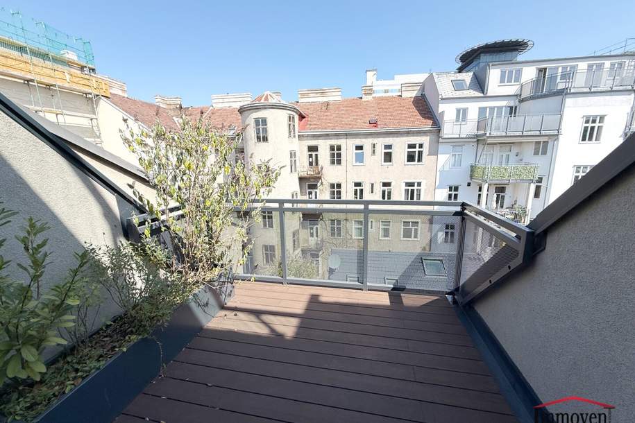 ERSTBEZUG - Hochwertige Dachgeschossmaisonette mit Balkon, Terrasse und Deckenkühlung in RUHELAGE!, Wohnung-kauf, 980.000,€, 1030 Wien 3., Landstraße