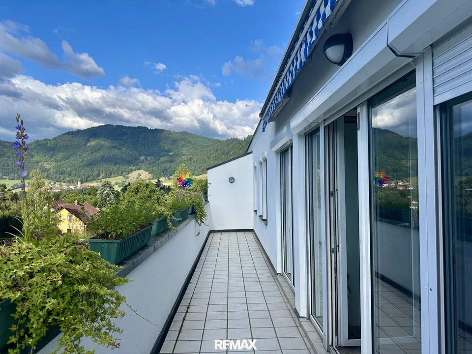 Moderne 4-Zimmer-Terrassenwohnung mit TG-Parkplatz in Frohnleiten