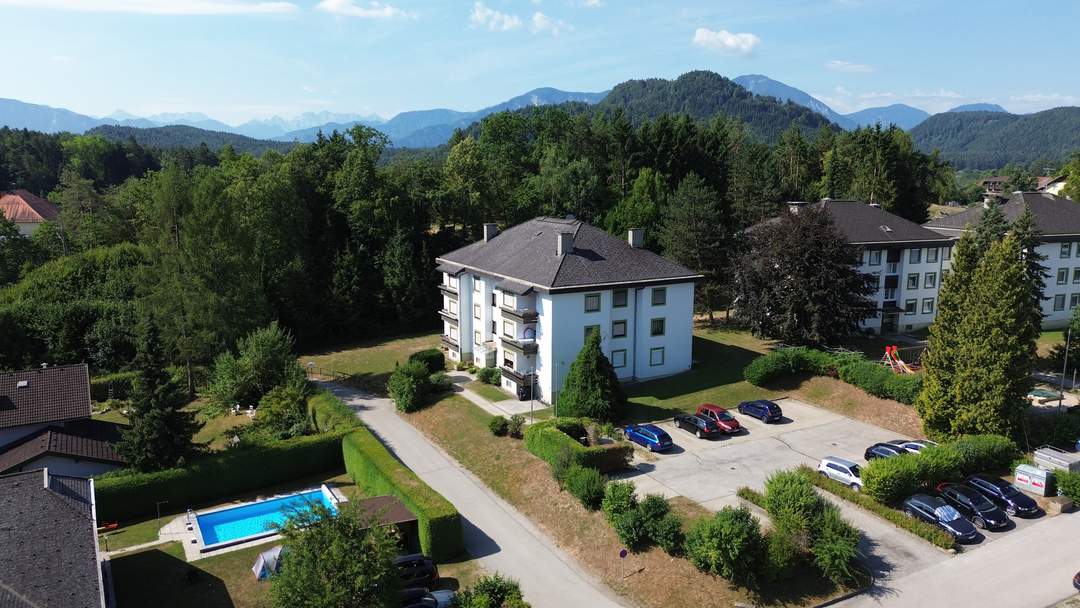 Gepflegte & helle 2-Zimmer-Wohnung mit Fernsicht am Höhenweg 1 in St. Kanzian am Klopeiner See