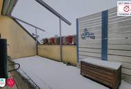 Helle Dachgeschoss-Maisonette mit zwei traumhaften Terrassen und Tiefgaragenplatz