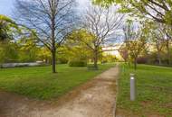 Argentinierstraße - repräsentativer 2 Zimmer Neubau mit Loggia und ca. 8.000m2 großen Park