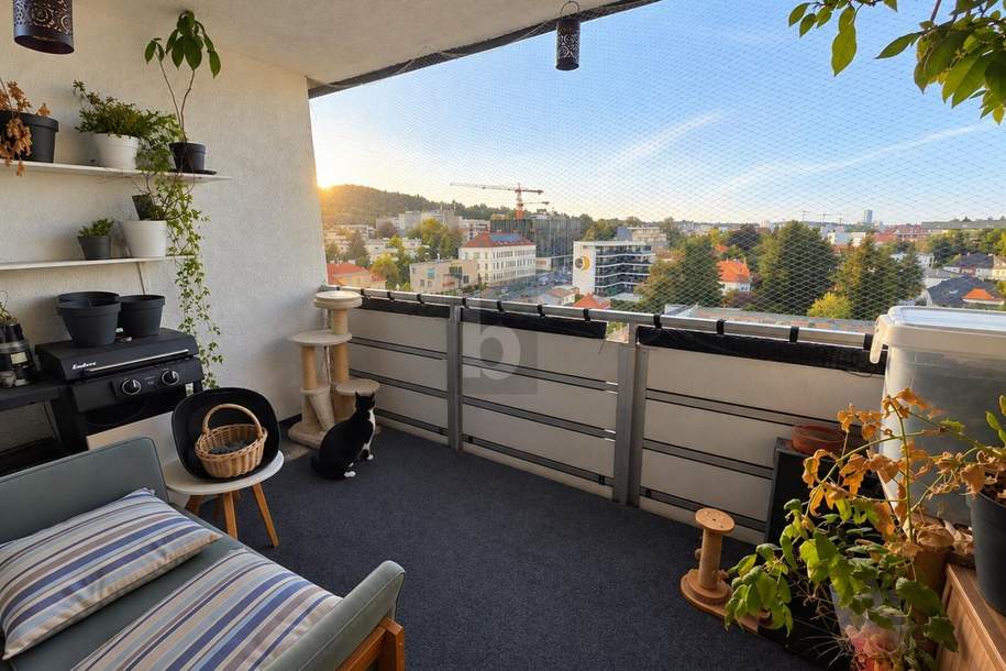 GEIDORF VON OBEN. SONNENBALKON & TRAUMAUSSICHT!, Wohnung-kauf, 333.000,€, 8010 Graz(Stadt)