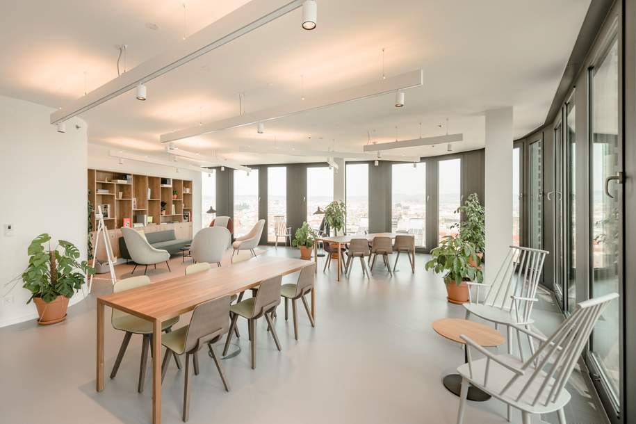 Finde komplett flexible Arbeitsplätze und Besprechungsorte in Spaces Icon Central Station, Gewerbeobjekt-miete, 1100 Wien 10., Favoriten