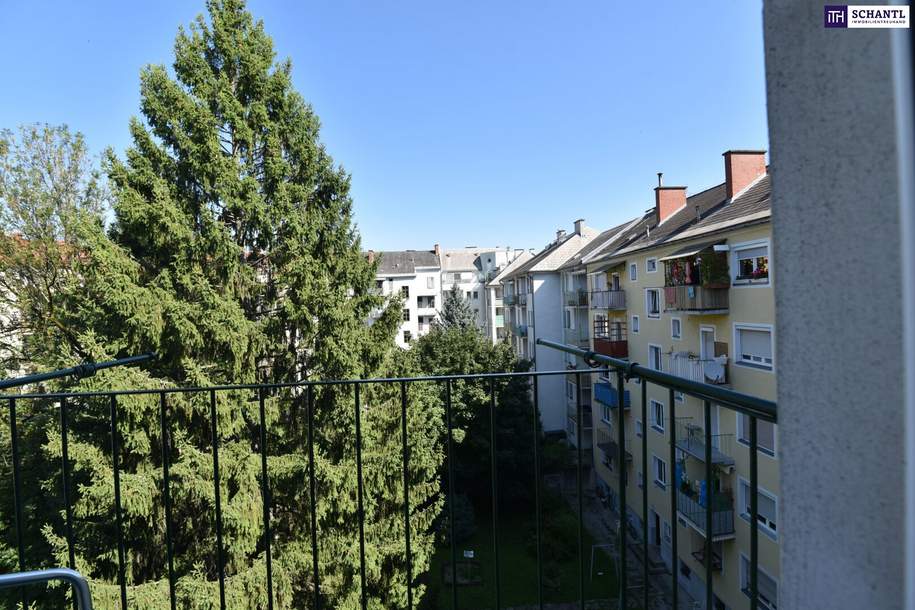 Frisch renovierte 4-Zimmer-Wohnung mit Balkon und Innenhofblick in zentraler Grazer Lage, Wohnung-miete, 1.450,00,€, 8010 Graz(Stadt)