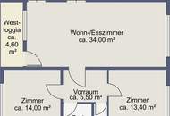 Gepflegte 3-Zimmer Familienwohnung mit Loggia in Grünruhelage