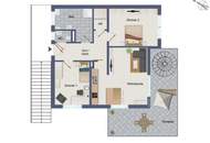 3-Zimmer-Dachterrassentraum inklusive 2 Carports