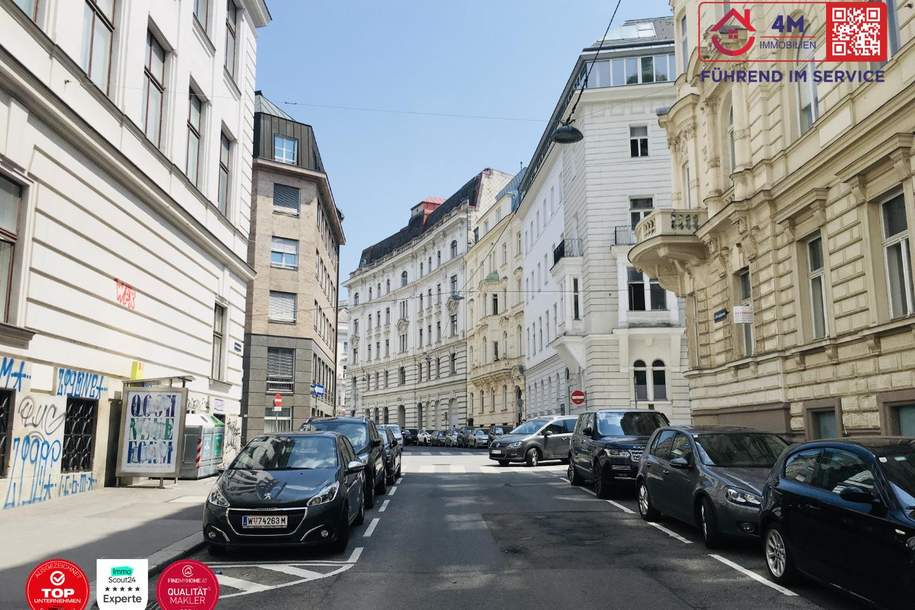 Klassische Altbauwohnung mit 3 Zimmern und ruhiger Terrasse neben Karlsplatz, Wohnung-kauf, 1040 Wien 4., Wieden