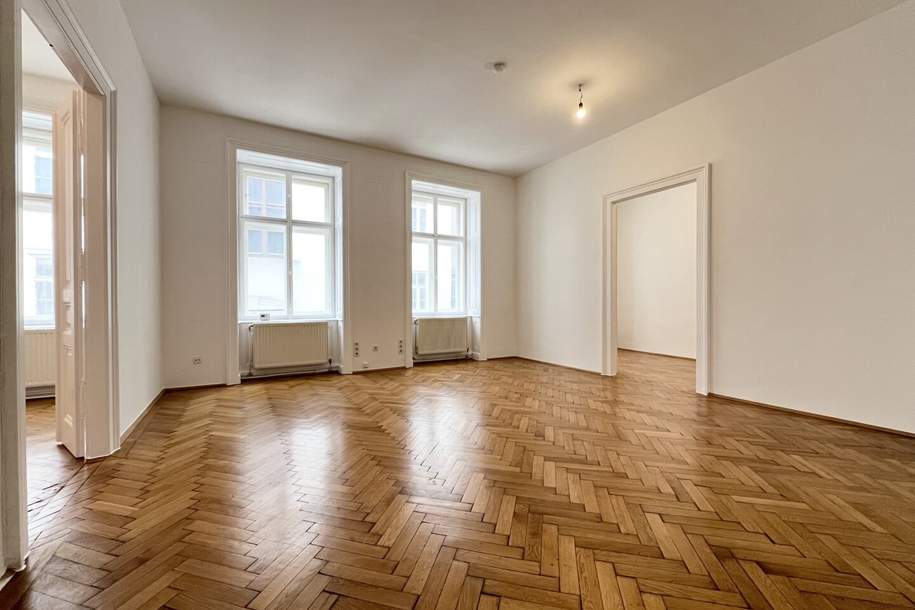 Geräumige 148 m² Stilaltbauwohnung mit 7 Zimmern in ruhigem Innenhof – ideal für Familie oder WG!, Wohnung-miete, 2.393,16,€, 1010 Wien 1., Innere Stadt