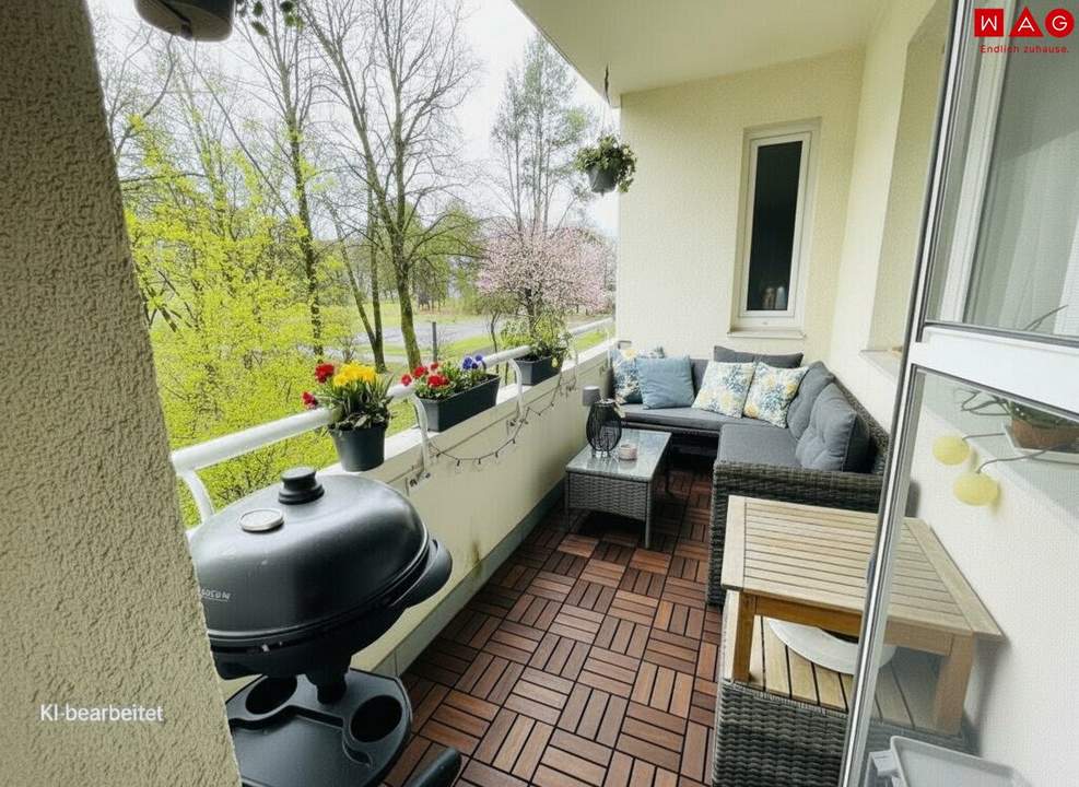 Traumhafte 2-Zimmer Wohnung mit Loggia! Grünes Wohnen in einem der beliebtesten Wohngebiete der Stadt Linz - Bindermichl - Oed!