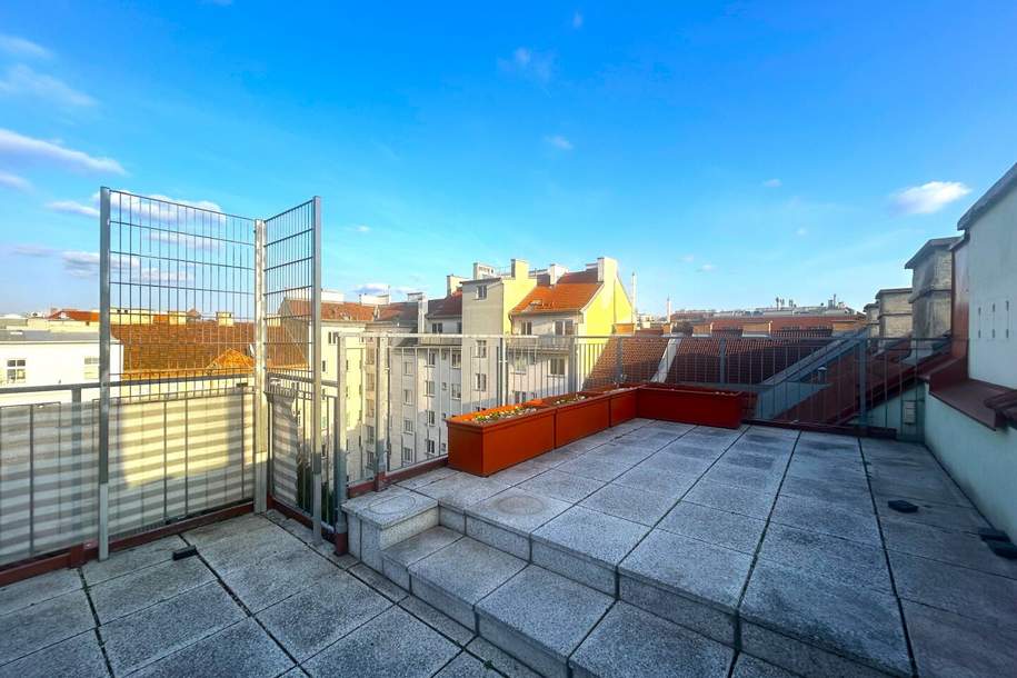 Nähe Haydnpark - U4 / U6 I 60m² Dachterrasse I Lift I Klimaanlage I Zweitbezug nach Generalsanierung, Wohnung-miete, 1.966,52,€, 1120 Wien 12., Meidling