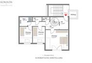 Großzügige Paarwohnung mit Dachterrasse-zentral gelegen-eigener KFZ Stellplatz-grandioser Fernblick
