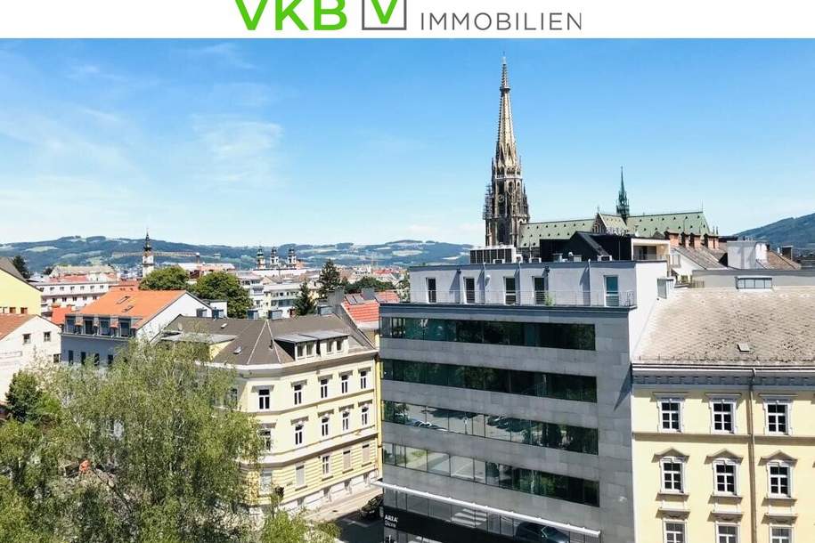 Am Fuße des Freinbergs: 4 Zimmer mit Balkon und Ausblick, Wohnung-miete, 909,67,€, 4020 Linz(Stadt)