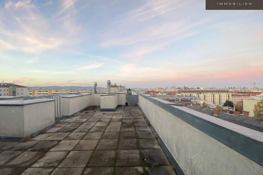 GELEGENHEIT! | PREISWERTE 2-ZIMMER-DACHGESCHOSSWOHNUNG | SOMMER AUF DER DACHTERRASSE | AB SOFORT VERFÜGBAR, Wohnung-miete, 846,78,€, 1100 Wien 10., Favoriten