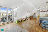 Wo Aussicht zuhause ist! Exklusive Dachgeschosswohnung auf 3 Ebenen mit 2 Terrassen und Garagenplatz im Botschaftsviertel.