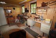 Altes Stein-Holzblockhaus mit großem Garten in idyllischer Lage - perfekt für Naturliebhaber und Golfer!