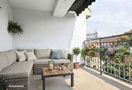 Tolle Raumaufteilung und keine Schrägen: 4 Zimmer DG-Wohnung mit Terrasse