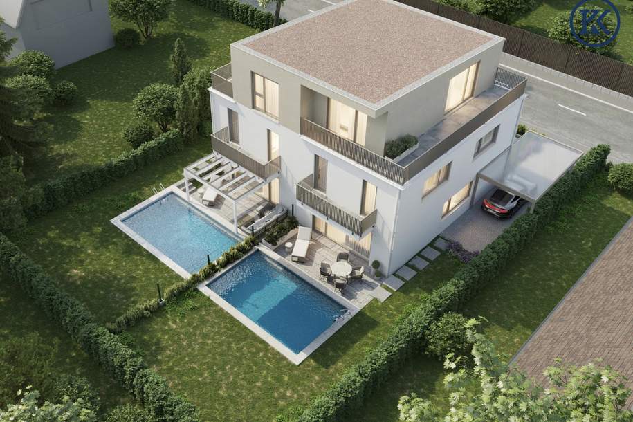 Sommer im eigenen Garten: Neubau-Highlight mit Pool nahe Wien, Haus-kauf, 1.289.900,€, 3400 Tulln