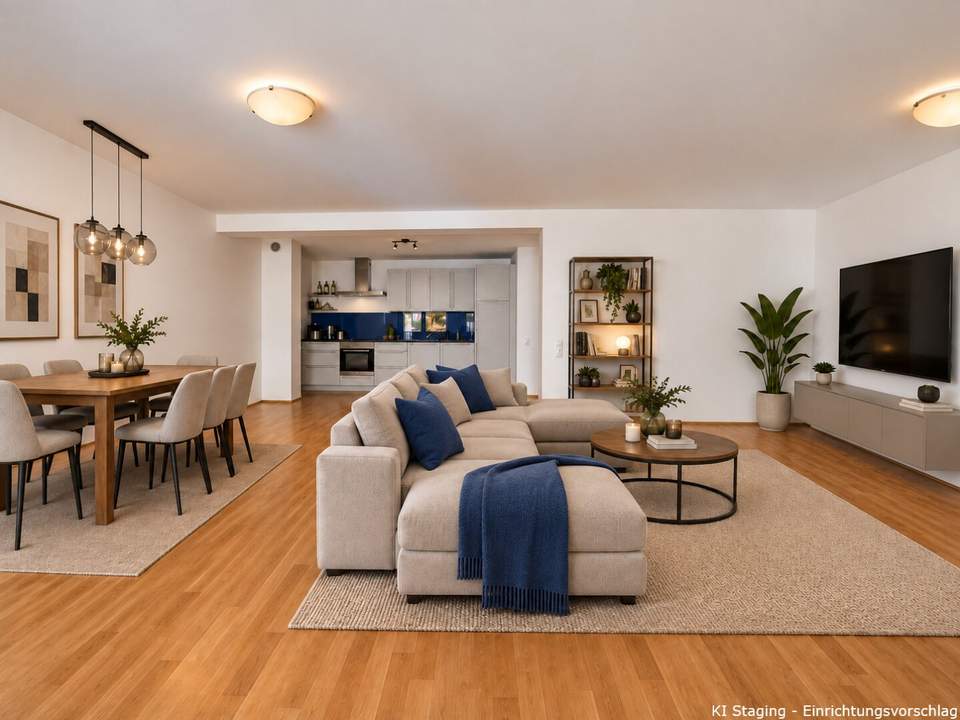 126 M² WOHNFLÄCHE IM 1. OBERGESCHOSS | 2 Zimmer, Eigengarten, 2 Loggien & Garage