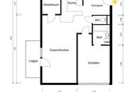 Hochwertig sanierte, sehr ruhige 2-Zimmer-Wohnung mit Balkon, Weitblick & Tiefgarage in Salzachnähe