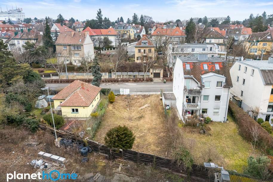 Ebener Baugrund in Hietzing | Unbebaut | Bewilligte Planung | Südwest-Ausrichtung, Grund und Boden-kauf, 625.000,€, 1130 Wien 13., Hietzing