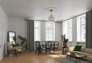 INITIATIVE TOP 100 - RAUS AUS GAS | perfekt geplante 3-Zimmer Altbauwohnung mit Balkon nahe dem Augarten | Top 2/6